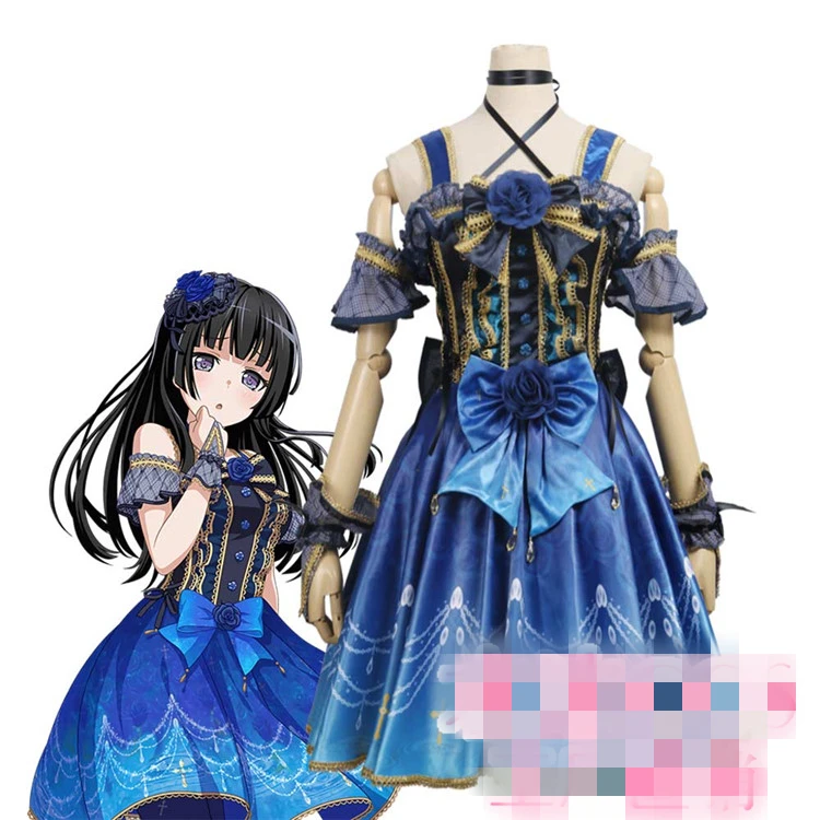 

BanG Dream!Cosplay Roselia 4th Single ONENESS Shirokane Rinko cosplay costume halloween costumes for women dress female gift