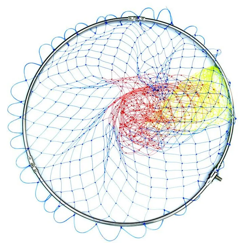 Полая нержавеющая сталь dip сетка кольца диаметра 35 см-60 см для посадки сетки головы turck сетка для аксессуаров складной рыболовный инструмент