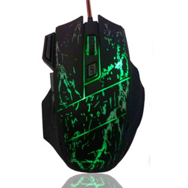 Hot 3200DPI 7 Button LED Night Light Optical USB Wired Mouse Pro Gaming