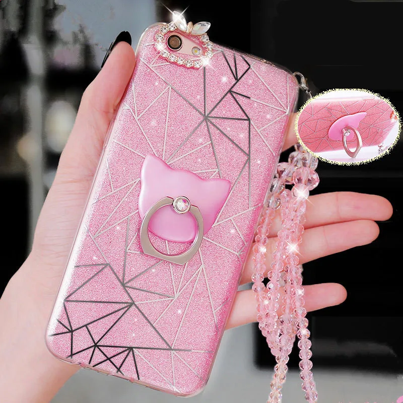 Роскошные Bling Rhinestone Ремешок Diamond Case Для BBK Vivo X7 плюс X9plus Y55 X9 Мобильного Телефона С