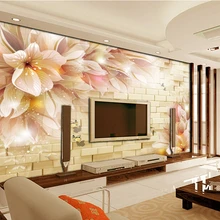Изготовленные на заказ бумажные де parede 3 d, 3d камень и фотообои с изображение цветов для спальни, гостиной, ТВ настенные виниловые обои на стену