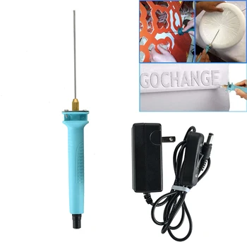 

10CM Electric Foam Cutting Machine Pen Tools Kit Foam Craft Hot Wire Cutting Pen with Adapter CLH@8