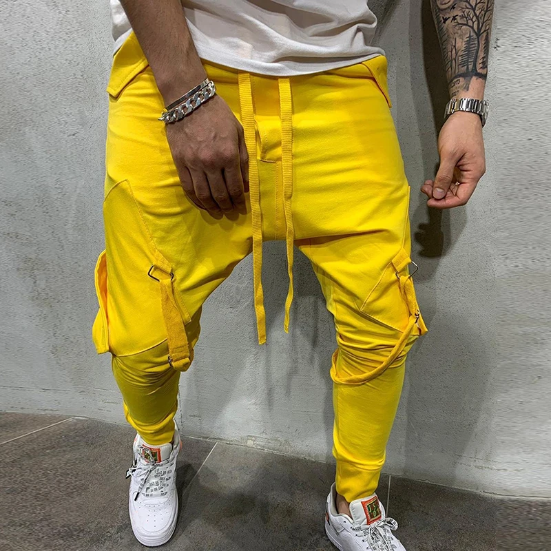 MJARTORIA Fashion New Streetwear Sweatpants For Men Causal Sportswear Pants Solid Color Trendy Men's Hip Hop Sweatpants Trousers