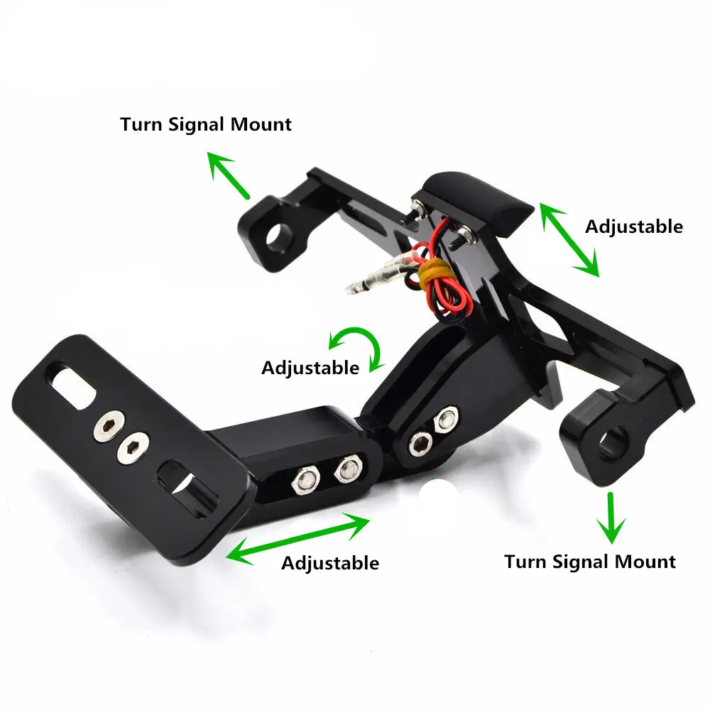Светодиодный держатель номерного знака для мотоцикла, кронштейн, рамка, номерной знак, поддержка для Moto TMAX 530 500 XMAX 125 250 300 400
