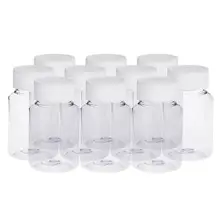 10 шт. 80 мл ПЭТ контейнер для таблеток Бутылочки для химической медицины держатель для таблеток диспенсер для таблеток с белой крышкой