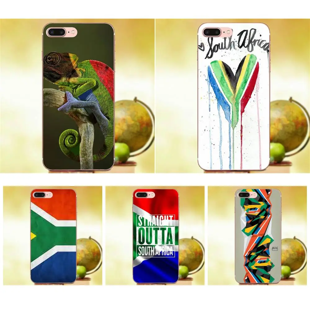 Вертикальный чехол для телефона Apple iPhone 4 4S 5 5C 5S SE 6 6S 7 8 Plus X XS Max XR с флагом Южной