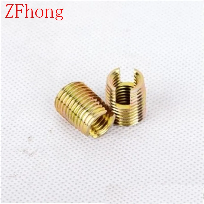 

50pcs M2.5 Self Tapping insert/Self Tapping Screw Bushing/Steel with zinc 302 slotted type Wire Thread Repair Insert