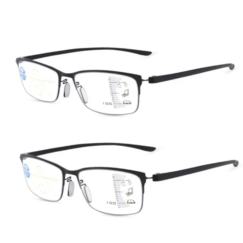 

Reading Glasses Female Male Anti Blue Ray Presbyopic Lens Eyewear Multifocal Intelligent Smart Progressive Gifts Alloy For Elder