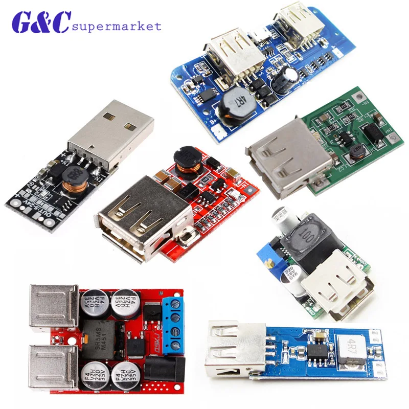 

DC 3V~4.2V 5/9V 2/1.2/1A Power Bank Charger Step Up Boost Converter Supply Voltage Module USB Output Charging Circuit Board