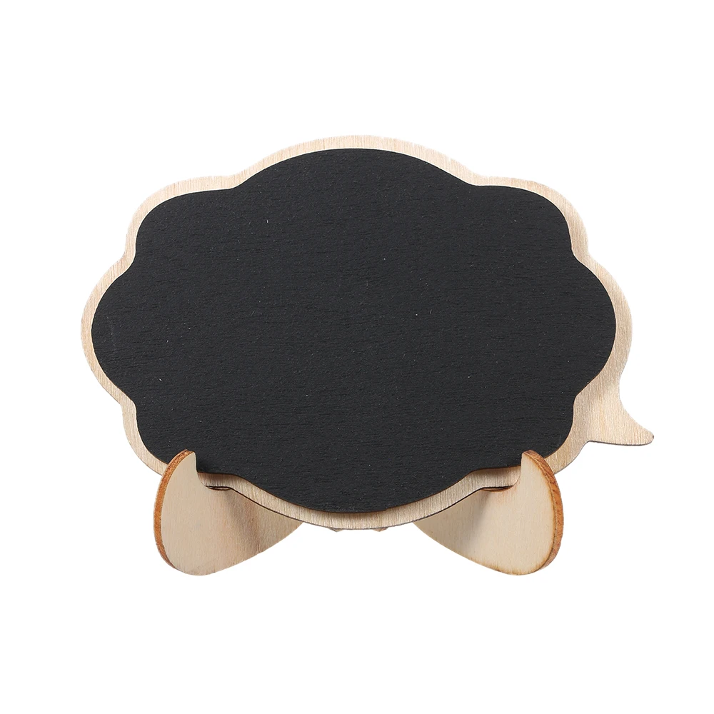 1/10 шт. 3D мини толще черный классные доски с подставкой небольшой деревянный табло, вывески для Свадьбы вечерние украшения