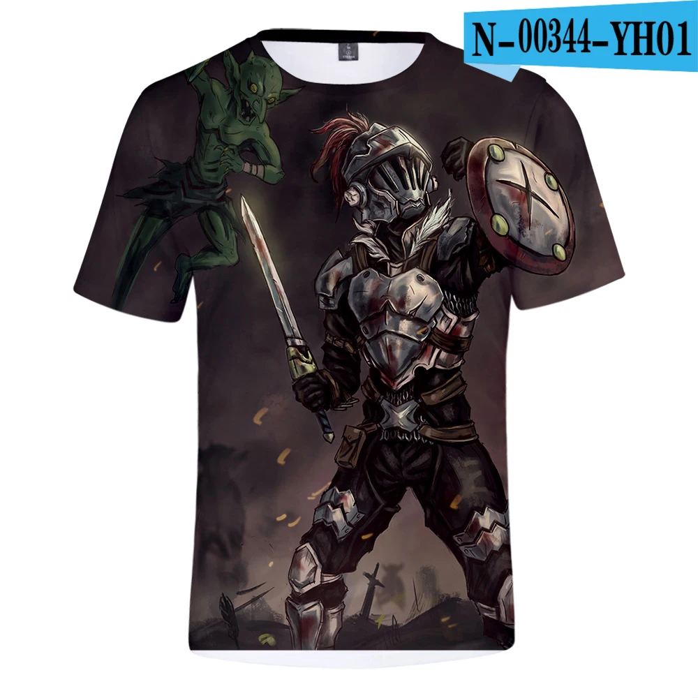 Goblin Slayer Comic 3D футболка для мужчин/женщин Горячие крутые Модные топы с коротким рукавом Goblin Slayer Comic 3D тройники - Цвет: 3D