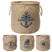 21*21 см складной водонепроницаемый органайзер для косметики Коробка органайзер джутовый контейнер для хранения домашнего декора корзина для хранения игрушек