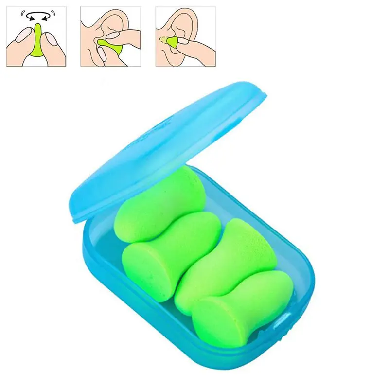 

NatureHike NH16T012-R 4 PCS Travel Soundproof Sleep Earplug Washable Polyurethane Swimming Earplugs