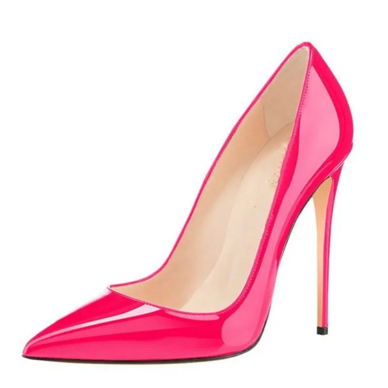 

2019 Sharp Fine Sexy Leather Banquet Women's Singles Shoe Will High-heeled Shoes