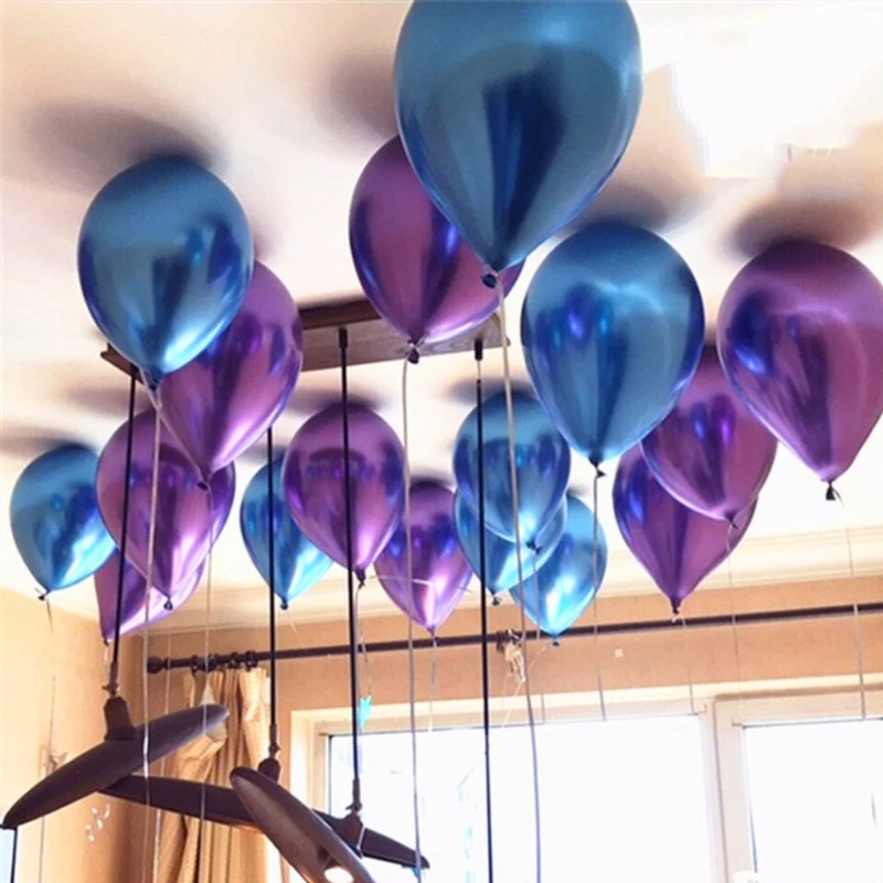 50 шт. 12 дюймов популярный латексный утолщенный металлический цветной воздушный шар для праздника, свадьбы, дня рождения, вечерние праздничные украшения, свадебные шары