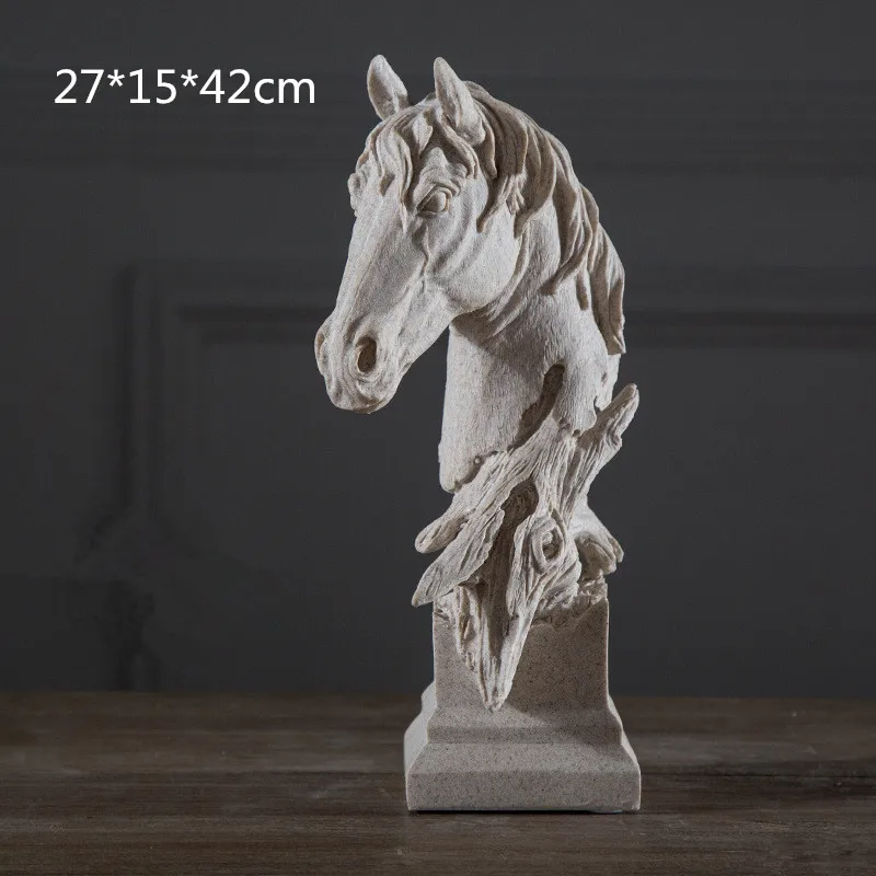 

Sandstone Statue Abstraction Dog Wolf Pig Animals Eagle Species Lion Horse Bust Colophony Crafts Collectible Decorations L1758