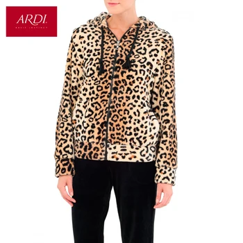 

Home jacket from a very soft fleece-microvelour with double-sided pile R2411-41