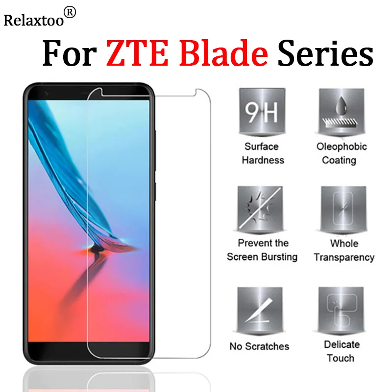 

For zte blade a6 glass protective a610 x3 a510 a601 v7 lite axon 9 pro a 610 510 601 x 3 v 7 tempered glas screen protector film