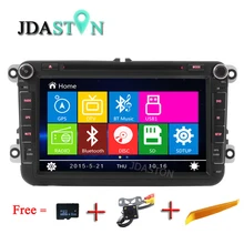 Jdaston 8 дюймов 2Din автомобильный DVD GPS навигации для Volkswagen VW Passat B5 B6 Поло Гольф 4 5 Touran Sharan jetta Caddy T5 Tiguan Бора
