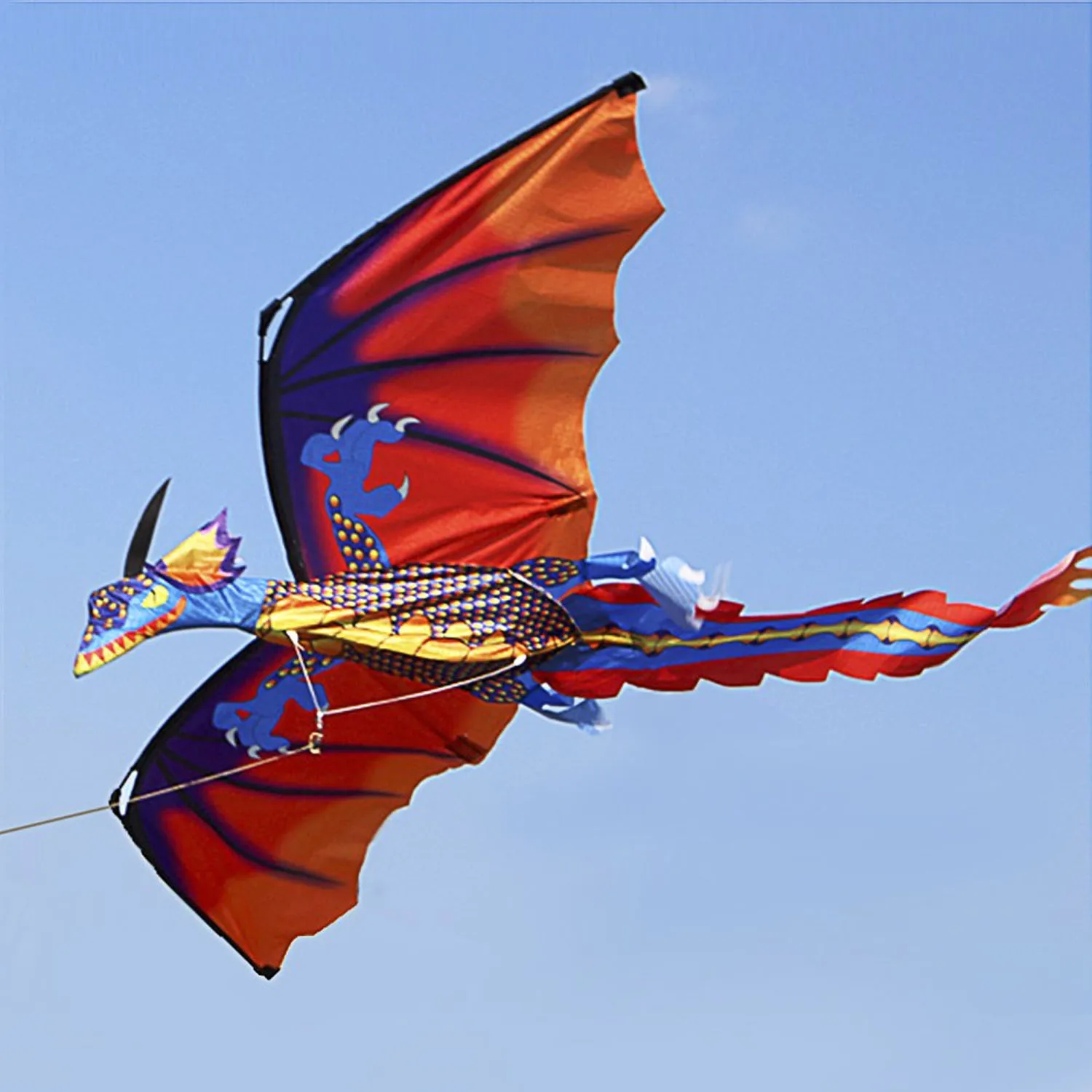 47x55 дюймов Большой 3D мультфильм дракон воздушный змей Птерозавр динозавр летающие воздушные змеи с хвостом 328ft кайт линия для детей взрослых Спорт на открытом воздухе