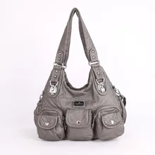 Женские Роскошные Сумки из искусственной кожи, лаконичная сумка на плечо, Большая вместительная мягкая поверхность и износостойкая сумка с подвесным ремешком