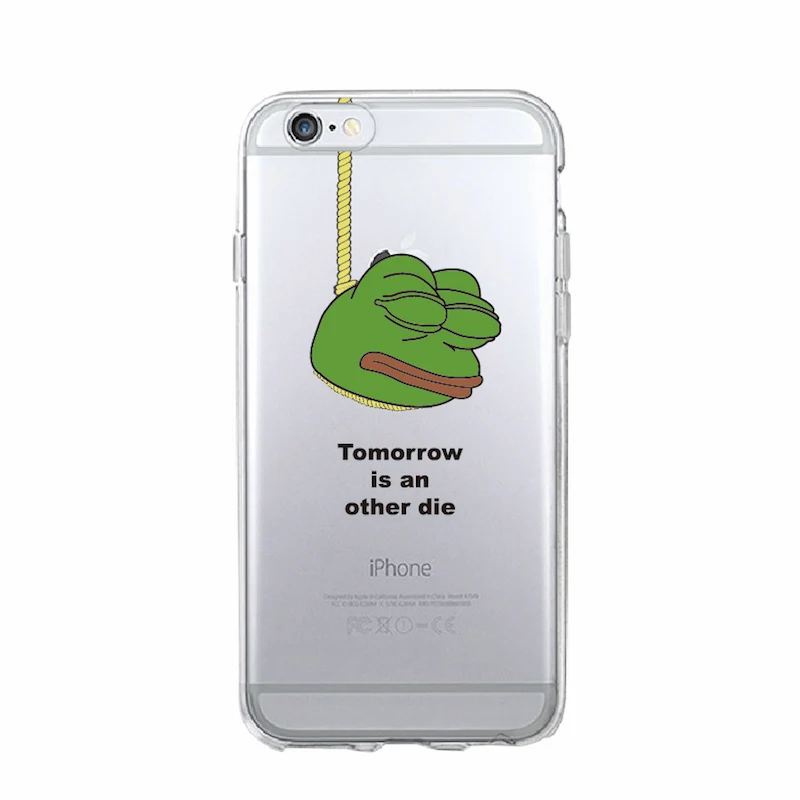 Для iPhone 11 Pro Max 7 7Plus 6 6S 6Plus 8 8Plus X 5 5S SE XS Max Pepe Memes Sad Frog Мягкий ТПУ чехол для телефона Coque Fundas