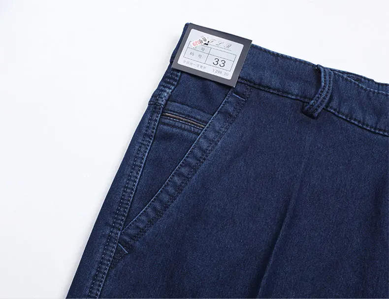 Мужские флисовые толстые теплые джинсы, зимние модные прямые Стрейчевые узкие брюки, высококачественные хлопковые повседневные джинсовые штаны размера плюс