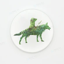 Акварельная поп японского аниме Миядзаки Мононоке принцесса волк подставка для керамической чашки Творческий стол Кухня дополнительный коврик напитки