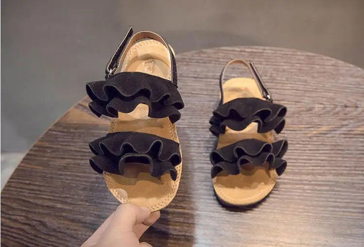 MHYONS/Детская корейские босоножки летнее новое платье для девочек повседневные туфли студенческие большая волна туфли на мягкой подошве
