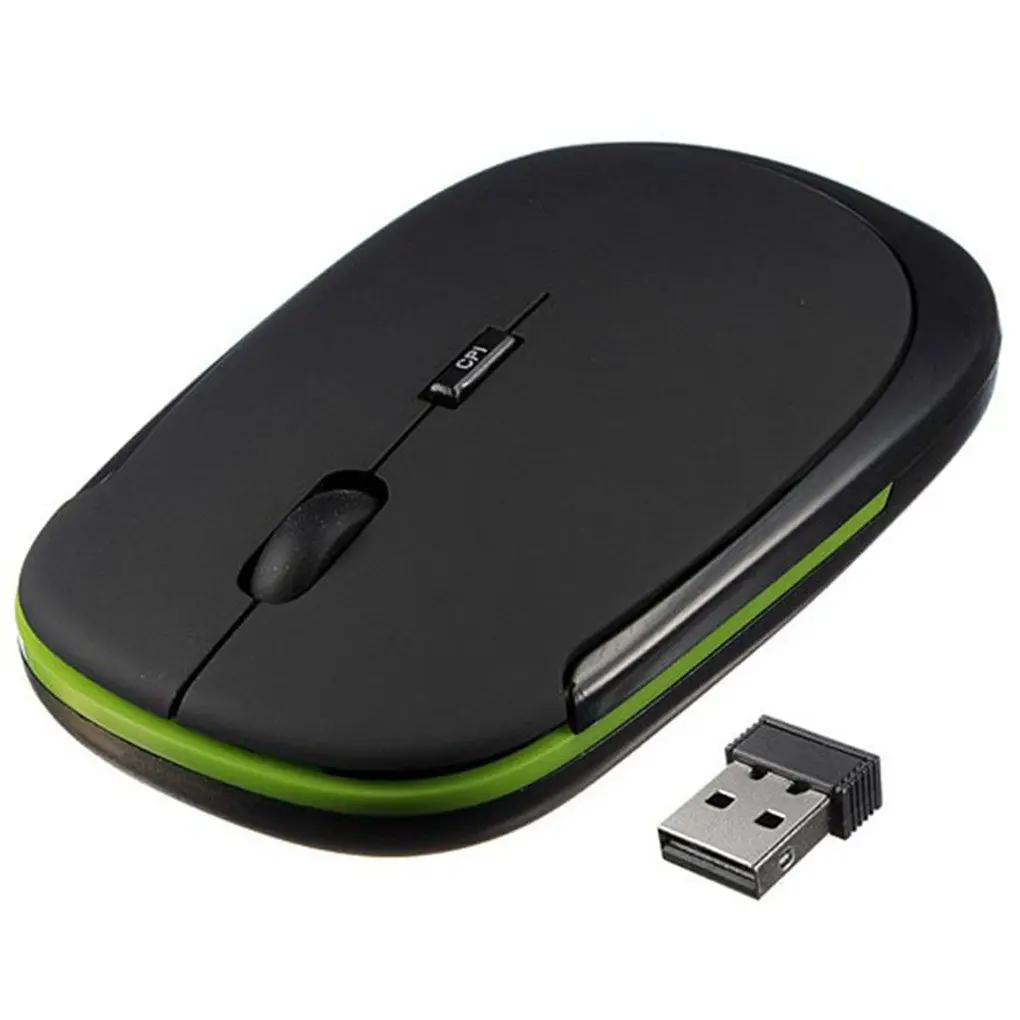 2 4 ГГц гладкий на ощупь ультра тонкий мини USB приемник Беспроводной Мышь Сменные