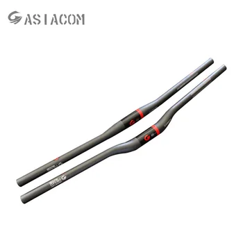 

ASIACOM Ultra-light Full Carbon Fiber Bicycle Handlebar MTB Flat Rise Handlebar Mountain Bike Handlebar 31.8mm Bike Accessories