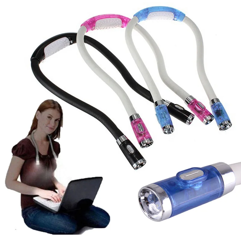 Мини светодиодный гибкий Handsfree фонарь для шеи уличный кемпинга лампа чтения книг