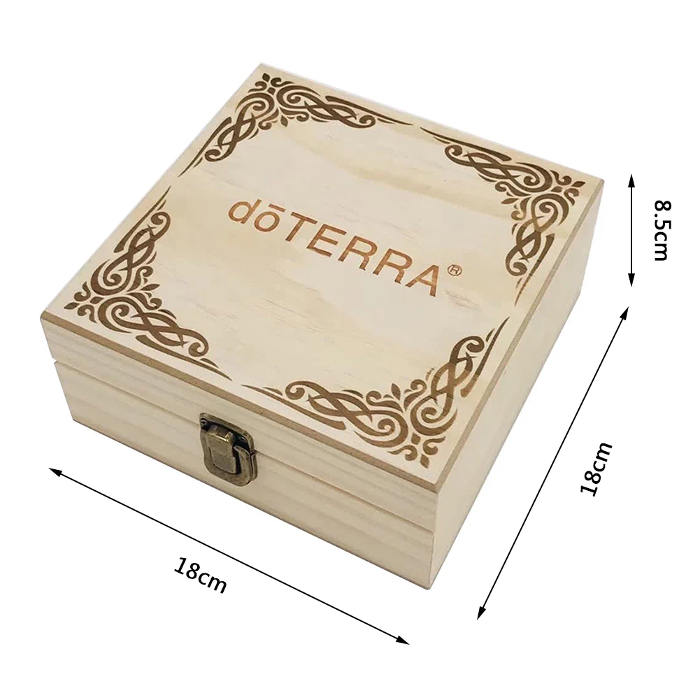 25 сетки деревянный ящик для хранения эфирных масел Органайзер портативный чехол для переноски контейнер для ароматерапии сокровище