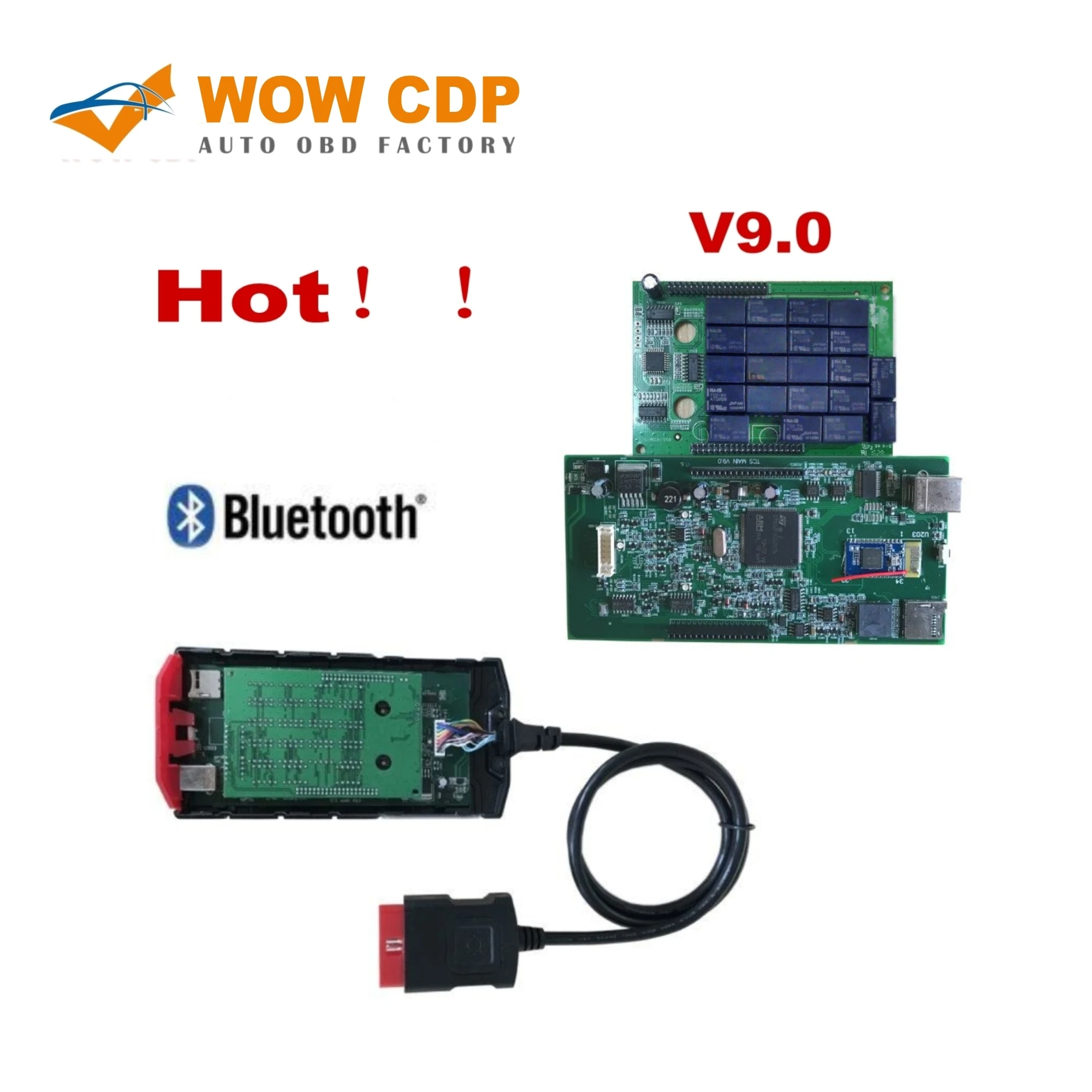 

WOW CDP V9.0 Green nec relay 15R3 or 2016.00 with Keygen for delphis VD DS150E CDP with Bluetooth Car truck obd2 diagnostic tool