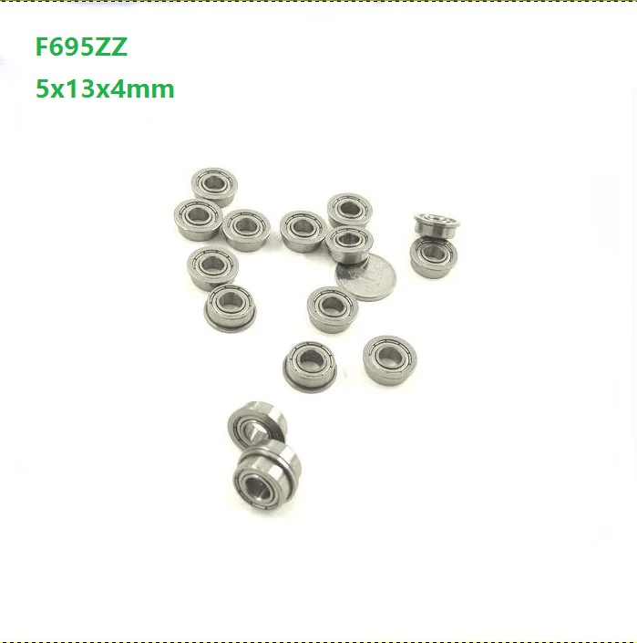 

50 шт./100 шт./500 шт. 5x13x4 мм F695ZZ F695Z F695 Z ZZ F695-ZZ фланец глубокий шаровой подшипник Миниатюрный Мини 5*13*4 мм