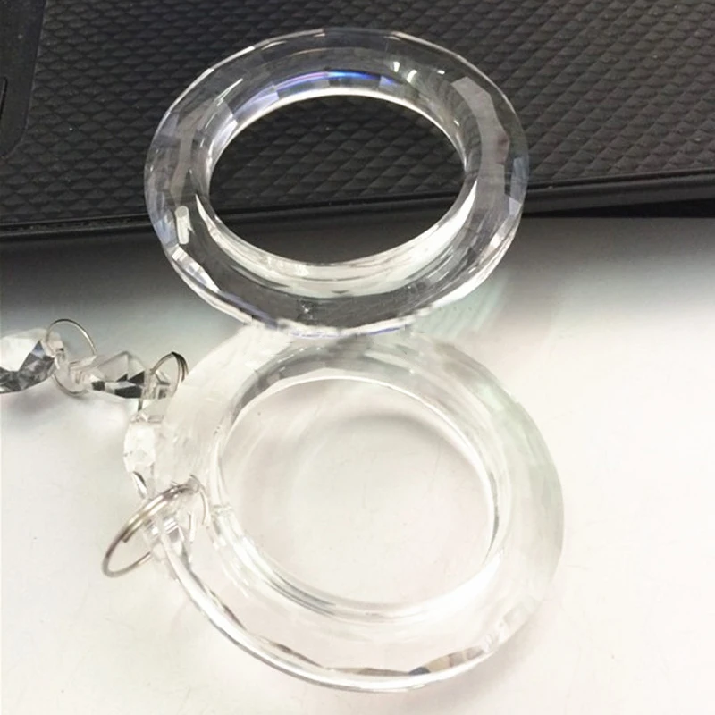 Четырехъядерный 1 шт. 50 мм Кристальный круг кольцо DIY люстра украшение кольцо для люстры части подвесные аксессуары