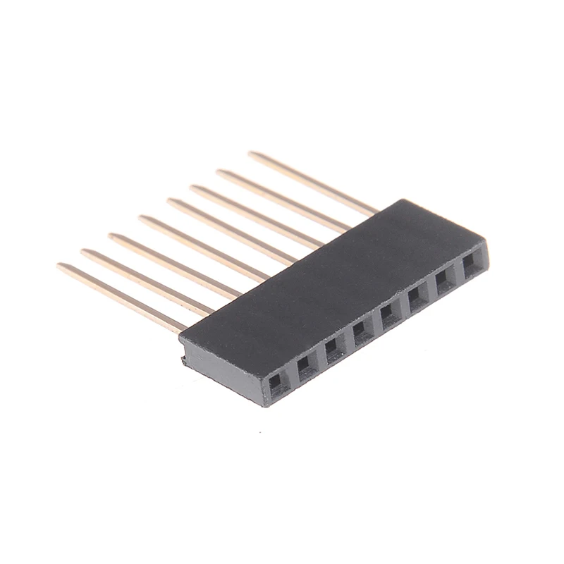10 шт. 8Pin 2 54 женский штабелируемые высокие штыревой разъем для Arduino 1 см x 3 0