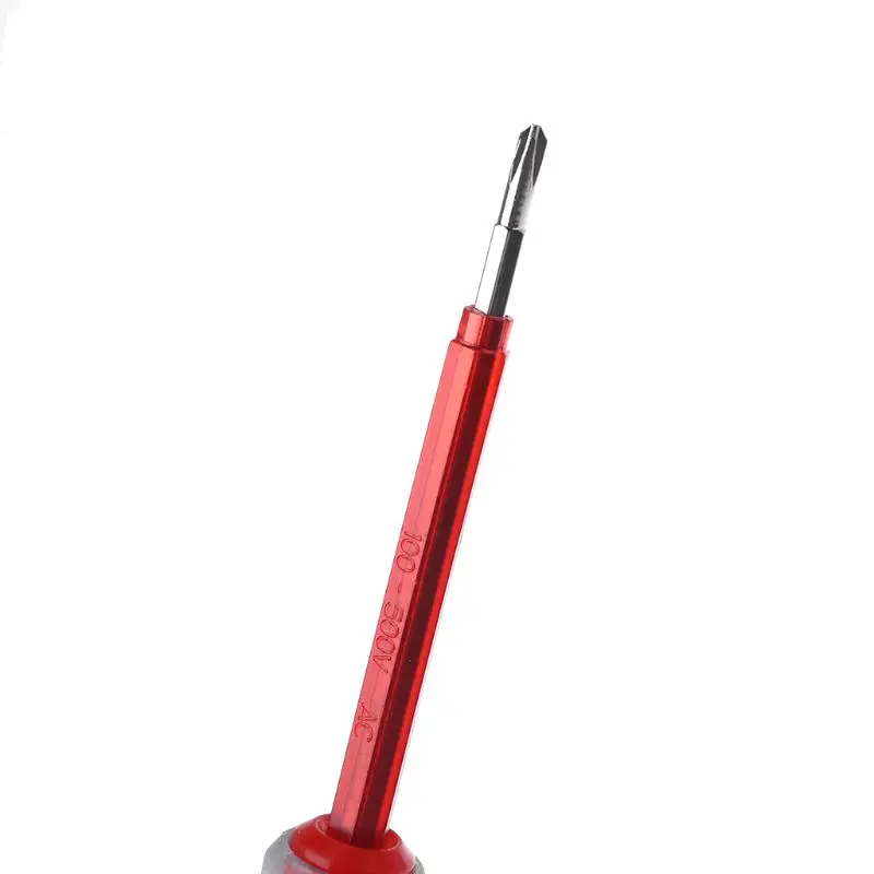 OOTDTY 100-500 В индикатор напряжения крестовая и щелевая отвертка электрическая тестовая ручка прочная изоляция электрик домашний инструмент