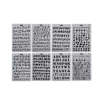 

8PCS/Set DIY Craft Hollow Layering Stencils For Wall Painting Scrapbooking Stamping Stamp Album Decorative Embossing Paper Card