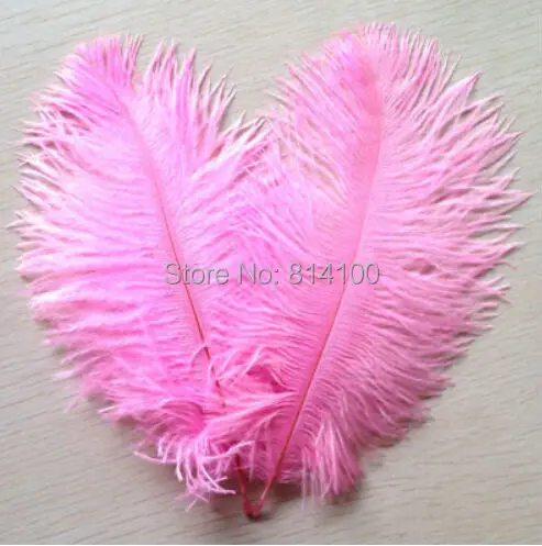 

100pcs/lot 6-8 inch 15-20cm pink ostrich feathers for wedding decor craft