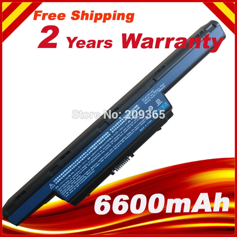 6600mAh лаптоп с Батарея для Acer Aspire E1 E1-531G E1-571G V3 V3-471G V3-551G V3-571G V3-731 V3-771 V3-771G | Компьютеры
