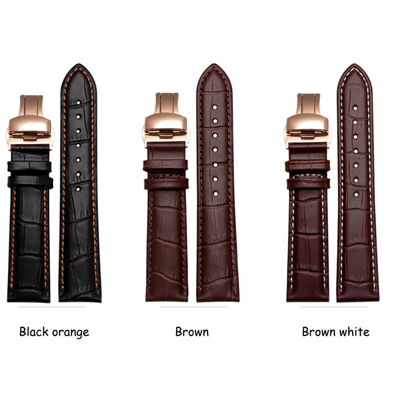 

Quality genuine leather watch band 14mm 16mm 15mm 17mm 18mm 19mm 20mm 21mm 22mm 24mm replacement leather strap for mens