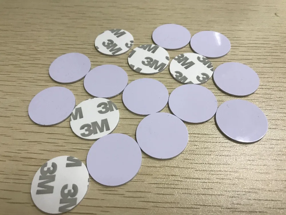 1000 шт./лот 25 мм 30 мм ID TK4100 Чип ПВХ стикер RFID монетная карта