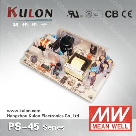 

MEAN WELL Electrical Equipment & Supply PS-45-12 Switching Power Supply Single Output 45w 12v 3.7A