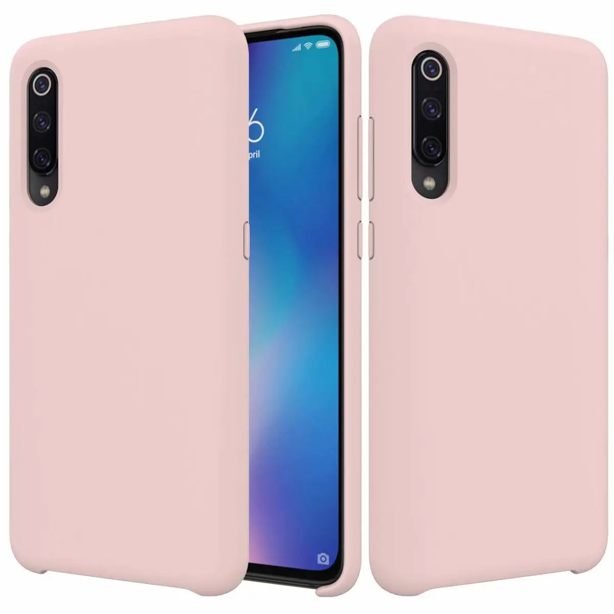 pink Для xiaomi mi 9 чехол жидкий силиконовый удобный защитный чехол на заднюю панель для xiaomi mi 9 xiaomi 9 - Цвет: pink