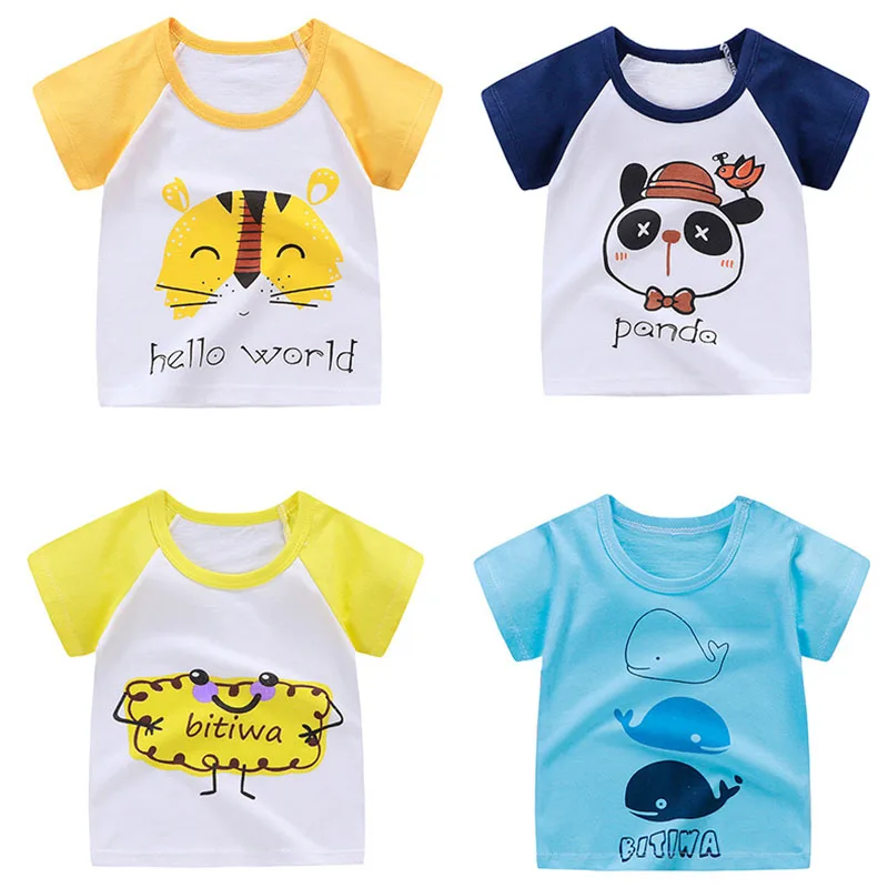 

Baby Girl Summer Clothes Children's T-shirt Animal Print Boys T shirt Girls Tops Fortnight Bobo Choses lol Suprise Kid Camisetas