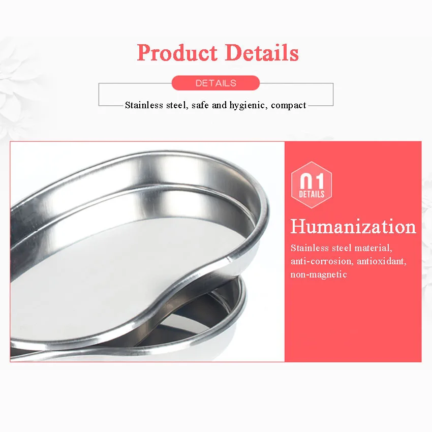 Tattoo Accessories Stainless Steel Medical Plate Surgical Bending Tray Disinfection Eyebrow Lip Permanent Makeup Body Art Dental Tattoo Accessories