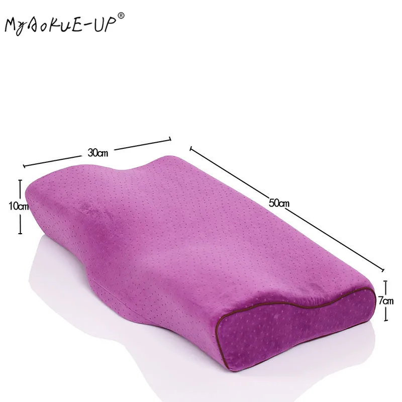 purple Подушки с эффектом памяти для наращивания ресниц, мягкие ресницы для салона или сна, бархатный материал, инструменты для макияжа для ресниц - Цвет: purple