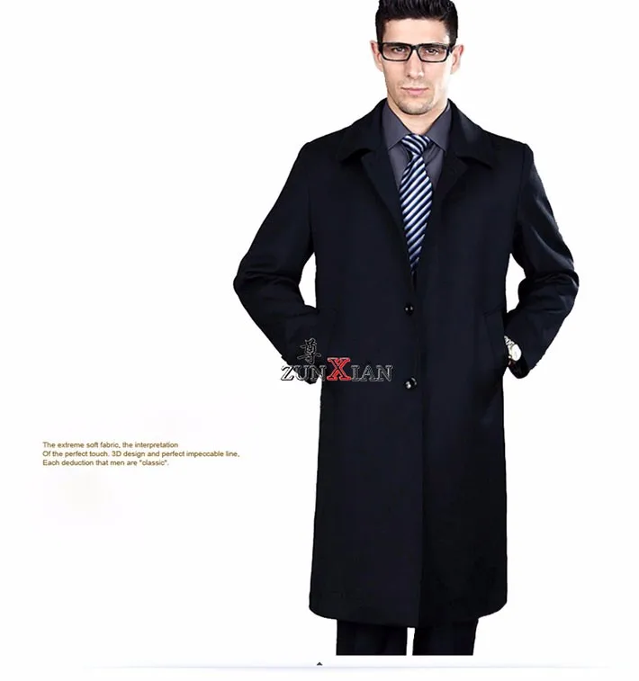 Зима, британский стиль, темная Ретро Уличная черная ветровка с отворотом, мужская длинная куртка, повседневный Свободный плащ, мужские M-3XL