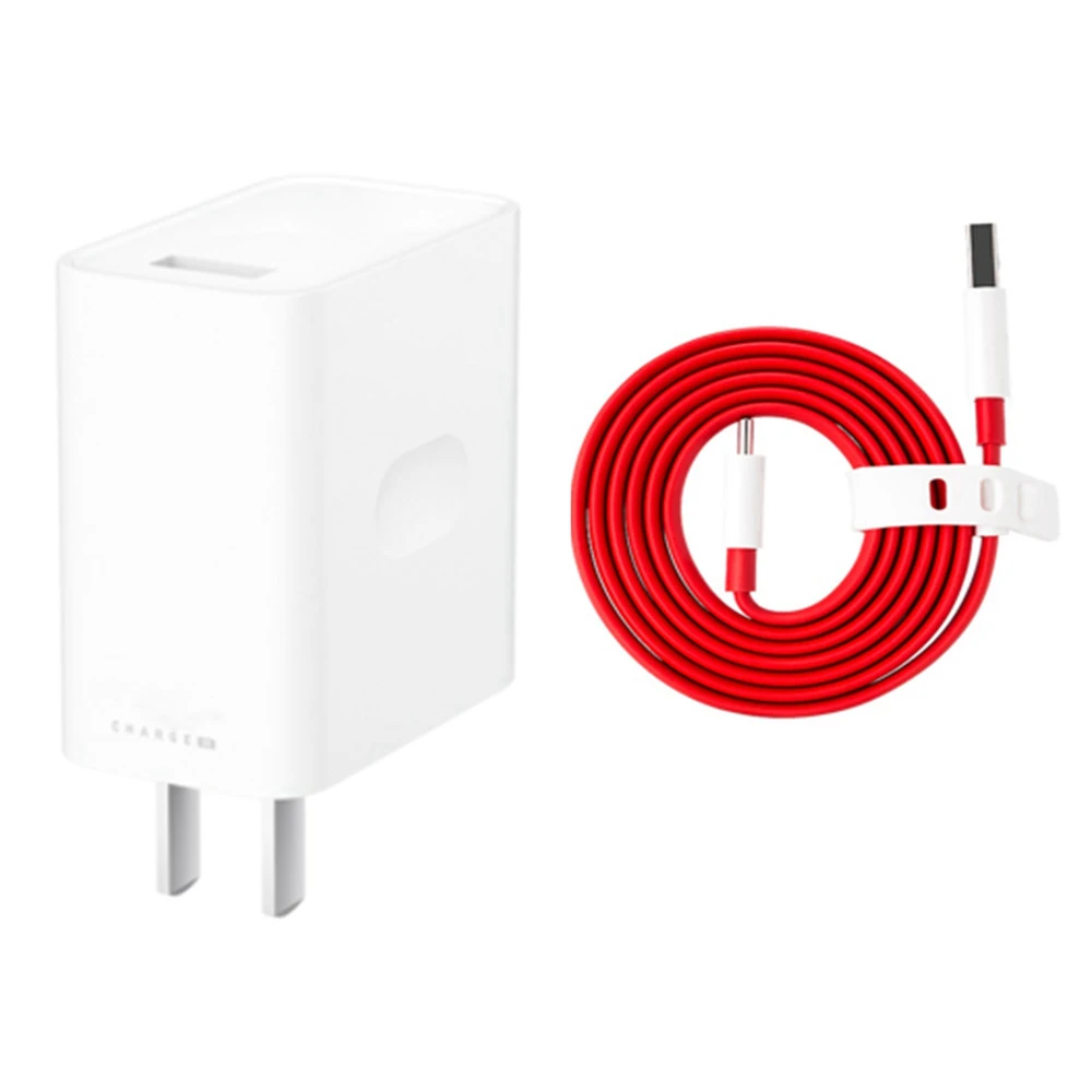 

Original For OnePlus Warp Charger 30W Power Adapter for OnePlus 7 pro US Warp Charger Quick Charging Type-C USB Data Flat Cable
